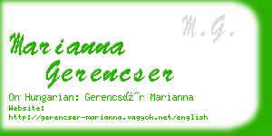 marianna gerencser business card